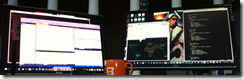 Picture of Bill's two-monitor setup